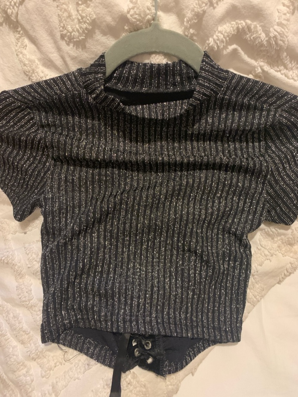 Black and Gray Women's Top